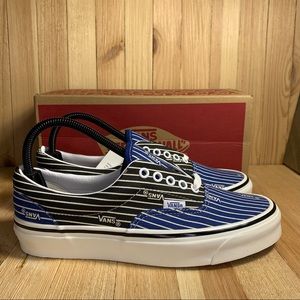 NEW VANS Era 95 Dx Men’s: 7.5 Women’s Size 9.0 Black Blue White Stripes Shoes